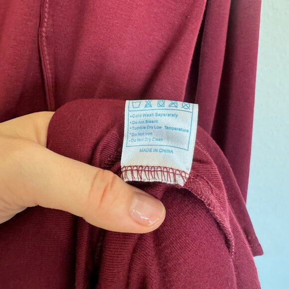 XL Bulotus Burgundy CowlNeck Sweater - Picture 4 of 6